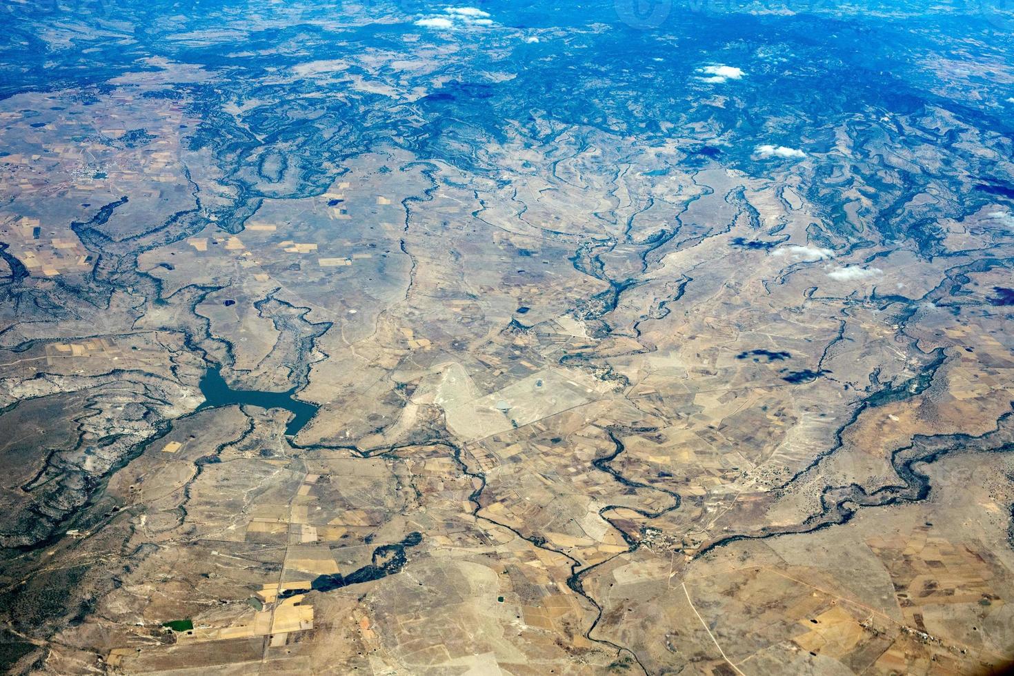 deserto vicino Messico città aereo Visualizza paesaggio urbano panorama foto