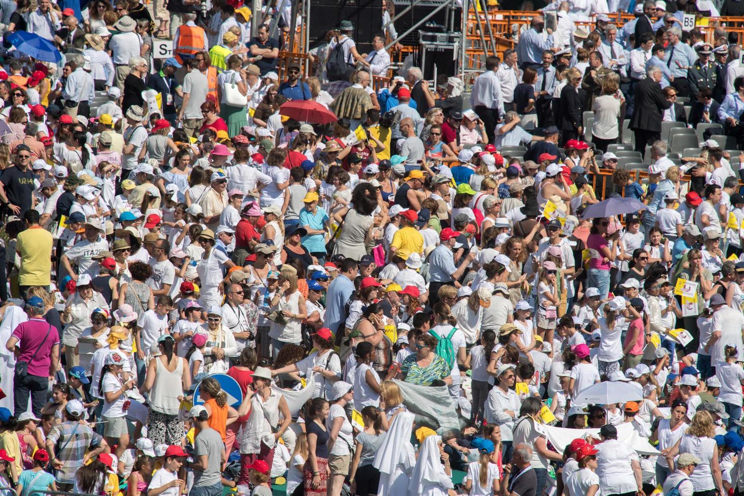 genova, Italia - Maggio 27 2017 - papa Francesco visitare Genova per il massa nel kennedy posto foto