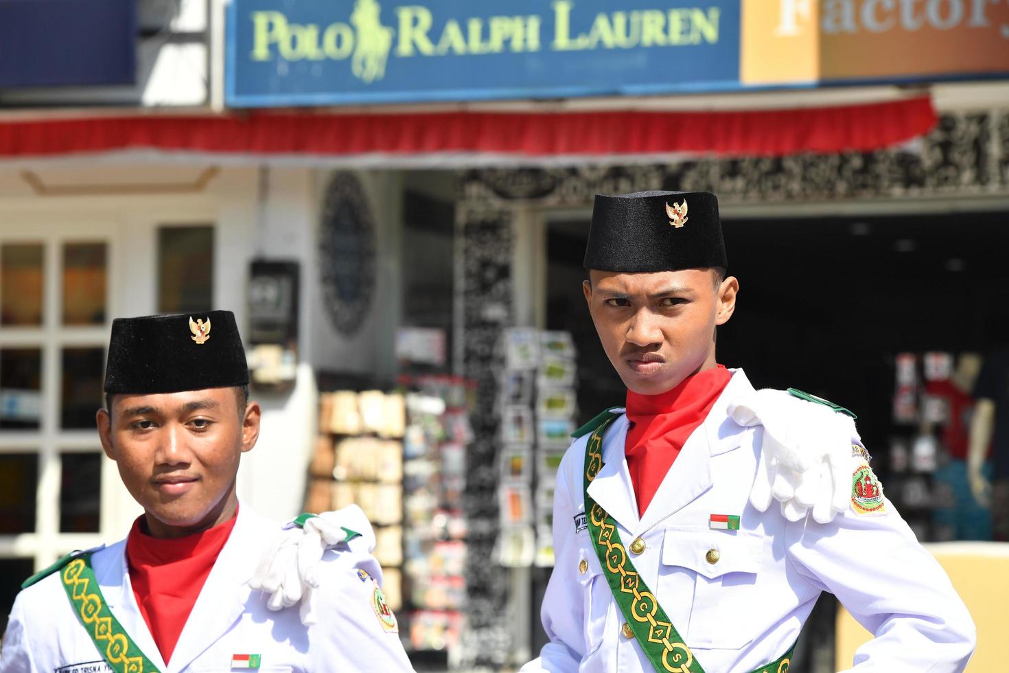 Ubud, Indonesia - agosto 17 2016 - indipendenza giorno è festeggiare tutti in giro nel il nazione foto