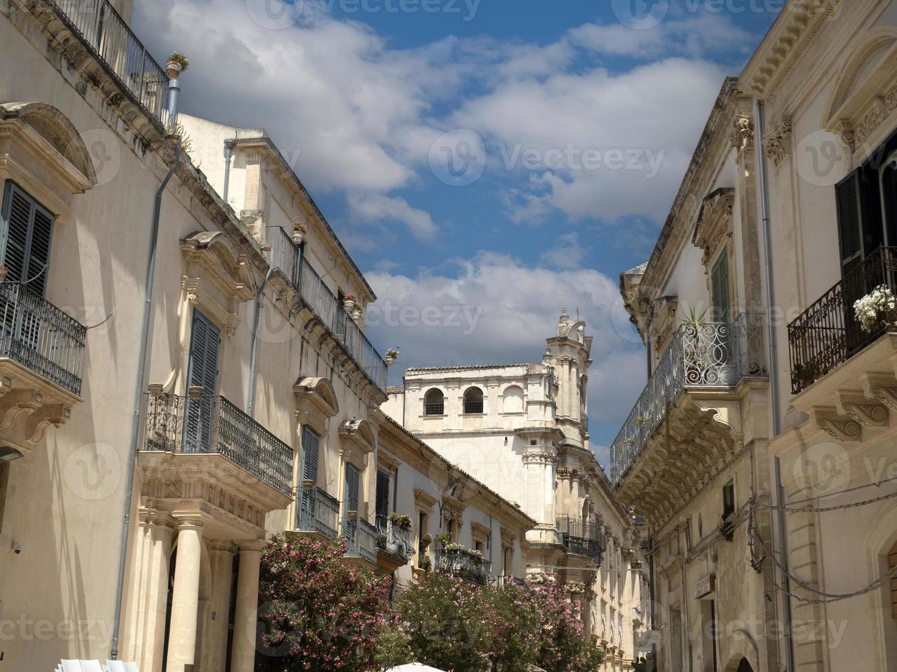 scicli barocco stile antico villaggio nel sicilia foto