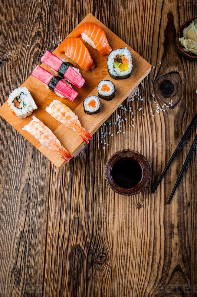 sushi giapponese orientale foto