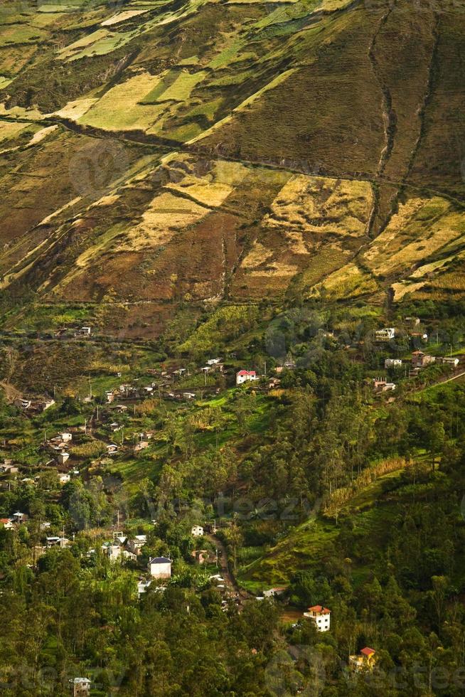 bella città andina di canar in azogues ecuador foto
