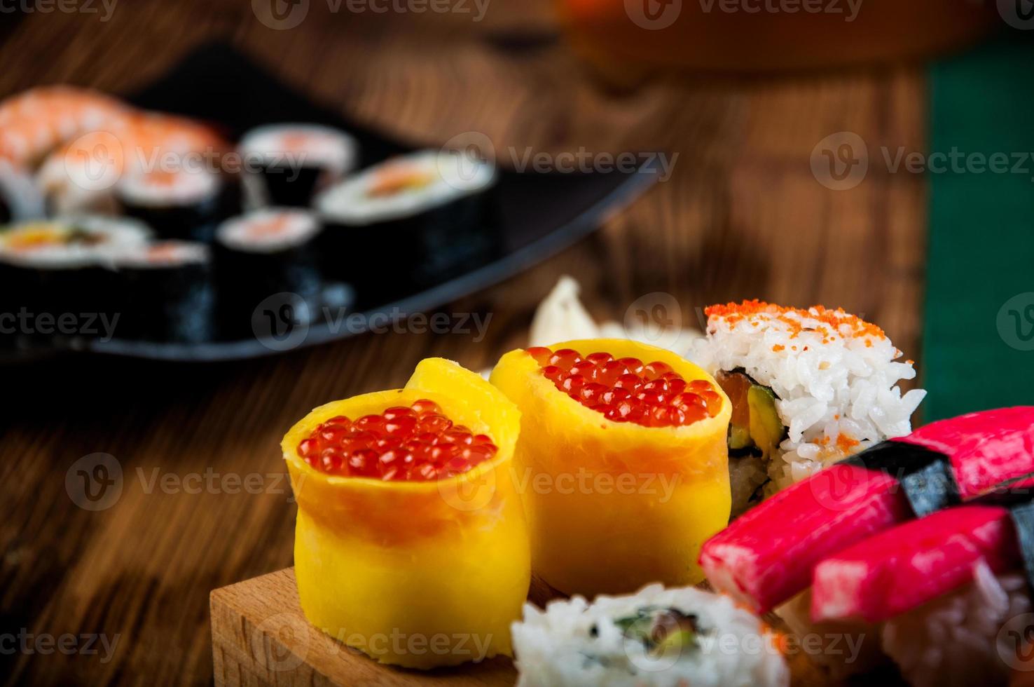 tema orientale con sushi foto