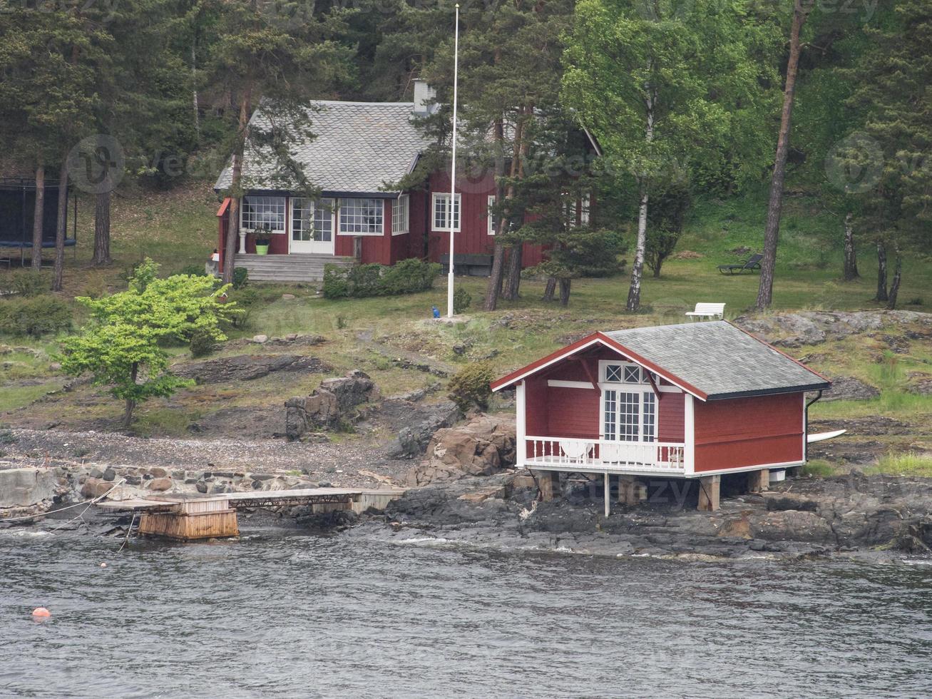 Oslo e il oslofjord nel Norvegia foto