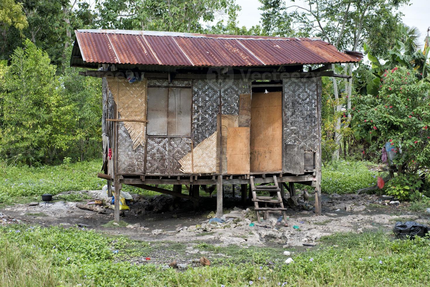 tugurio, baracca, baracca nel Filippine foto