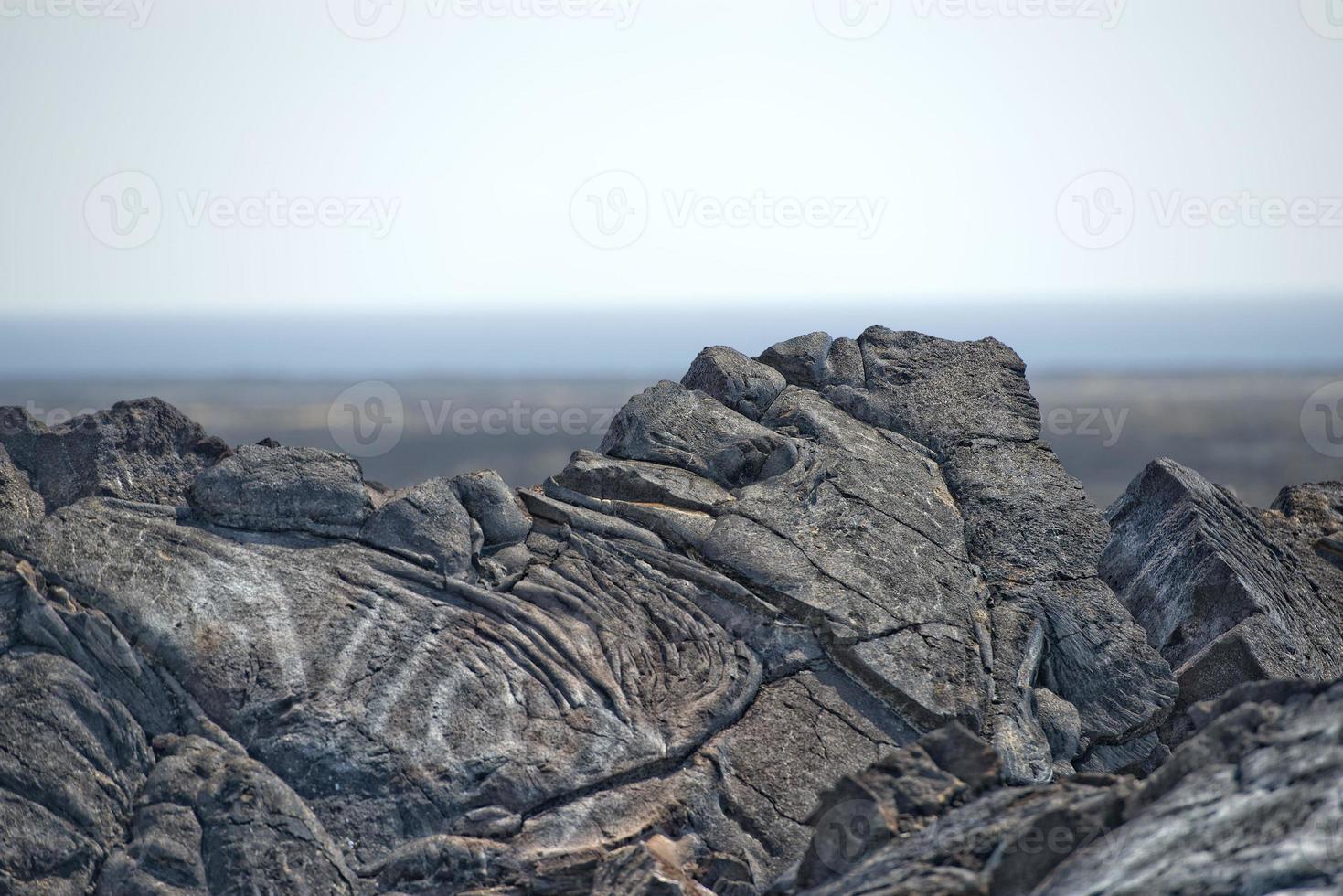 Hawaii grande isola lava i campi foto