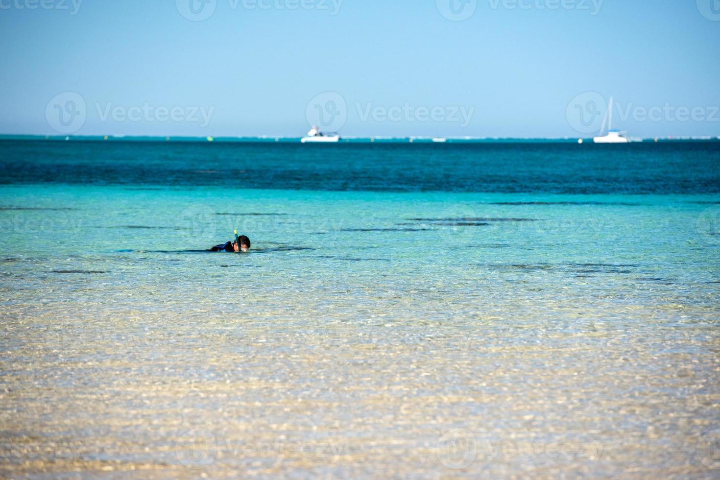 corallo baia cristallo acqua sabbioso spiaggia Paradiso foto