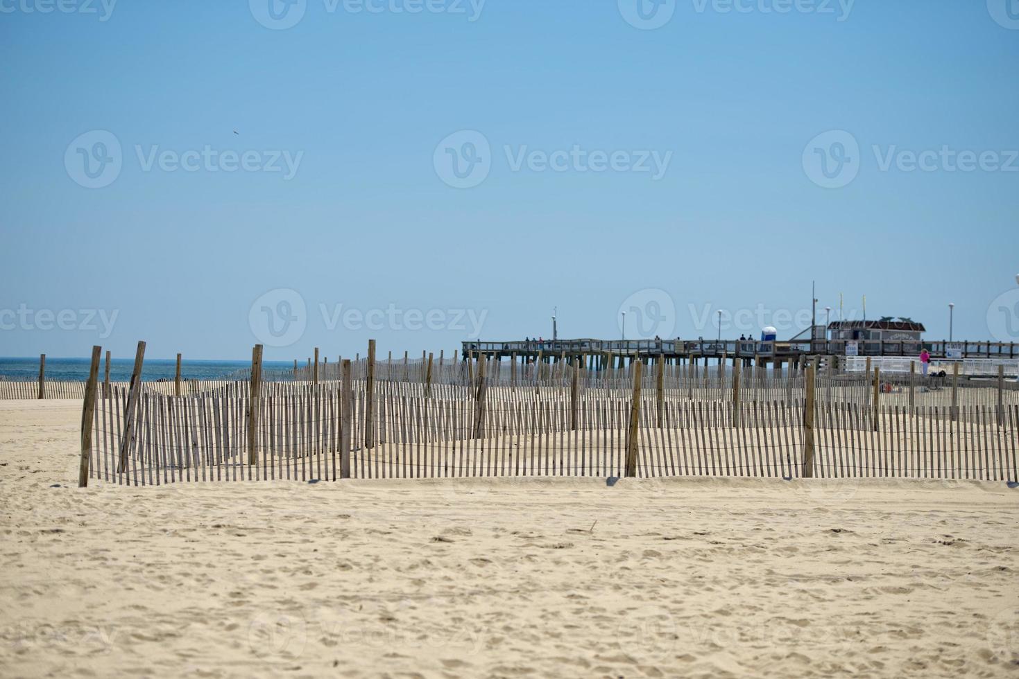 sabbioso spiaggia di oceano città Maryland foto