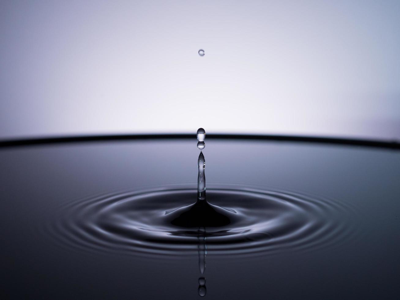 primo piano di goccia d'acqua foto