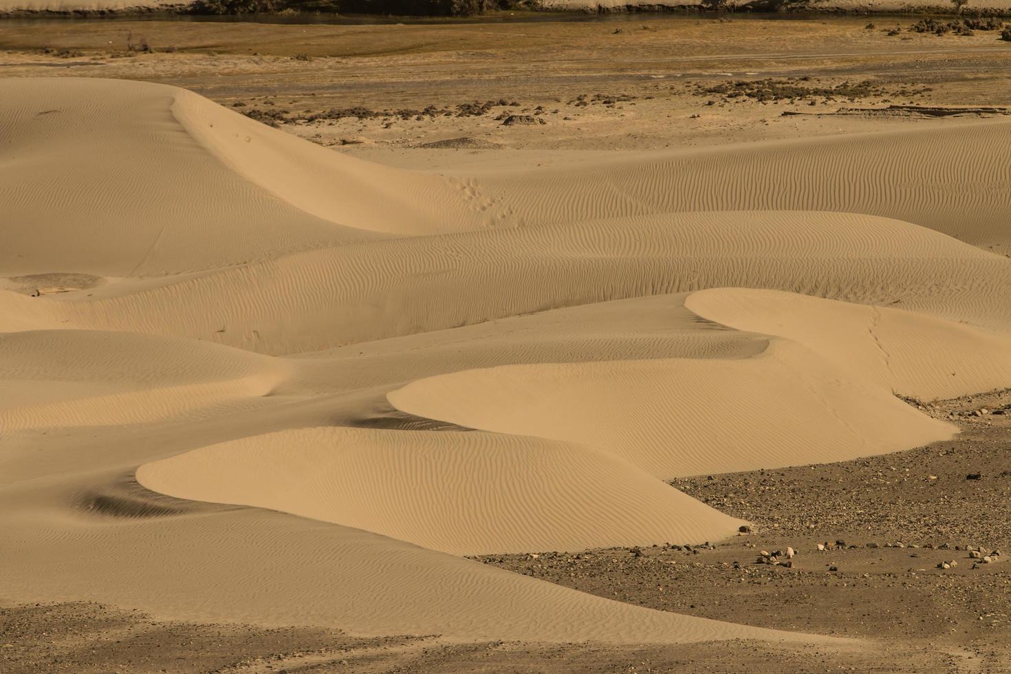 dettaglio astratto di sabbia tra le dune foto