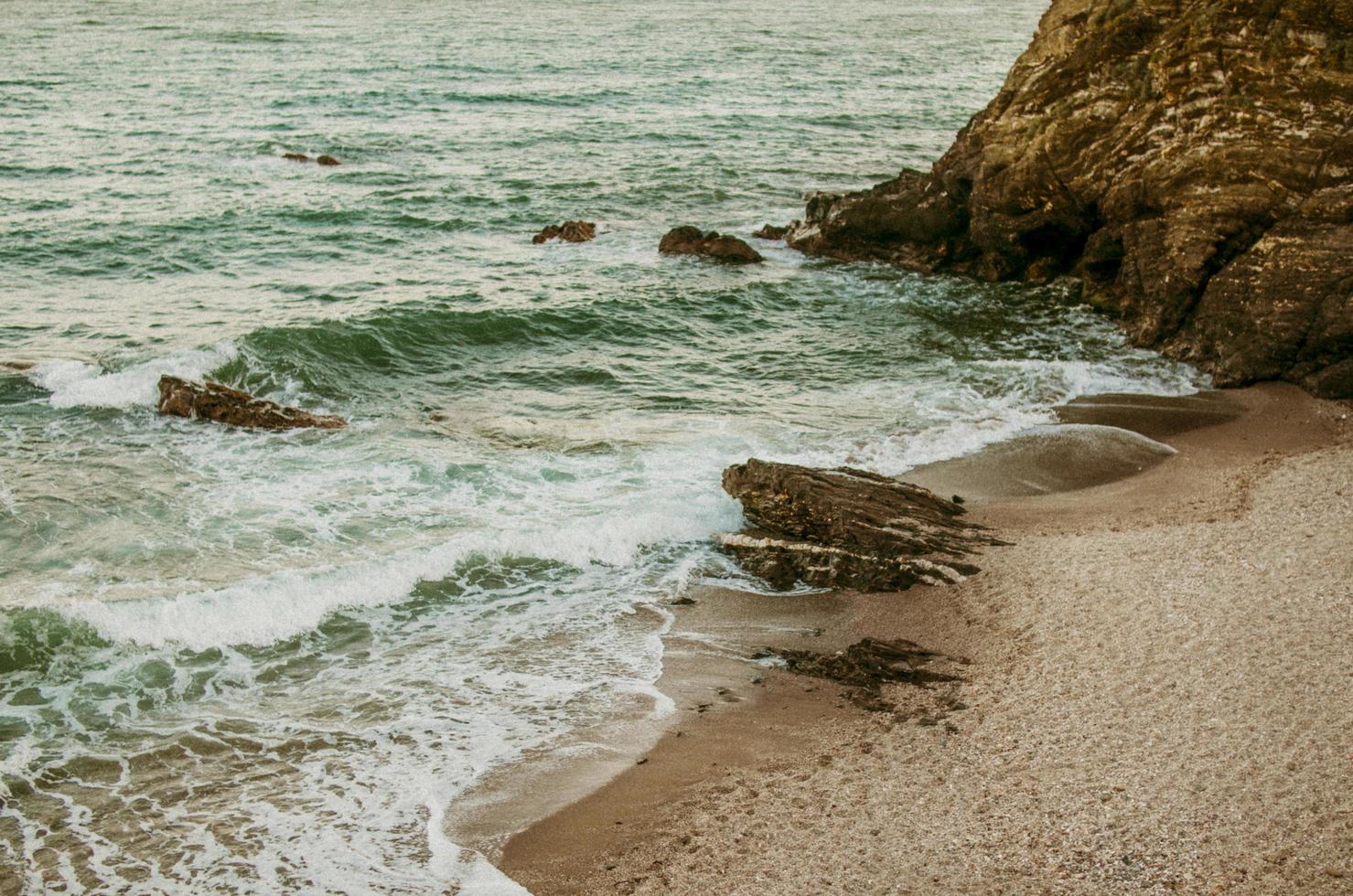 veduta aerea della spiaggia foto