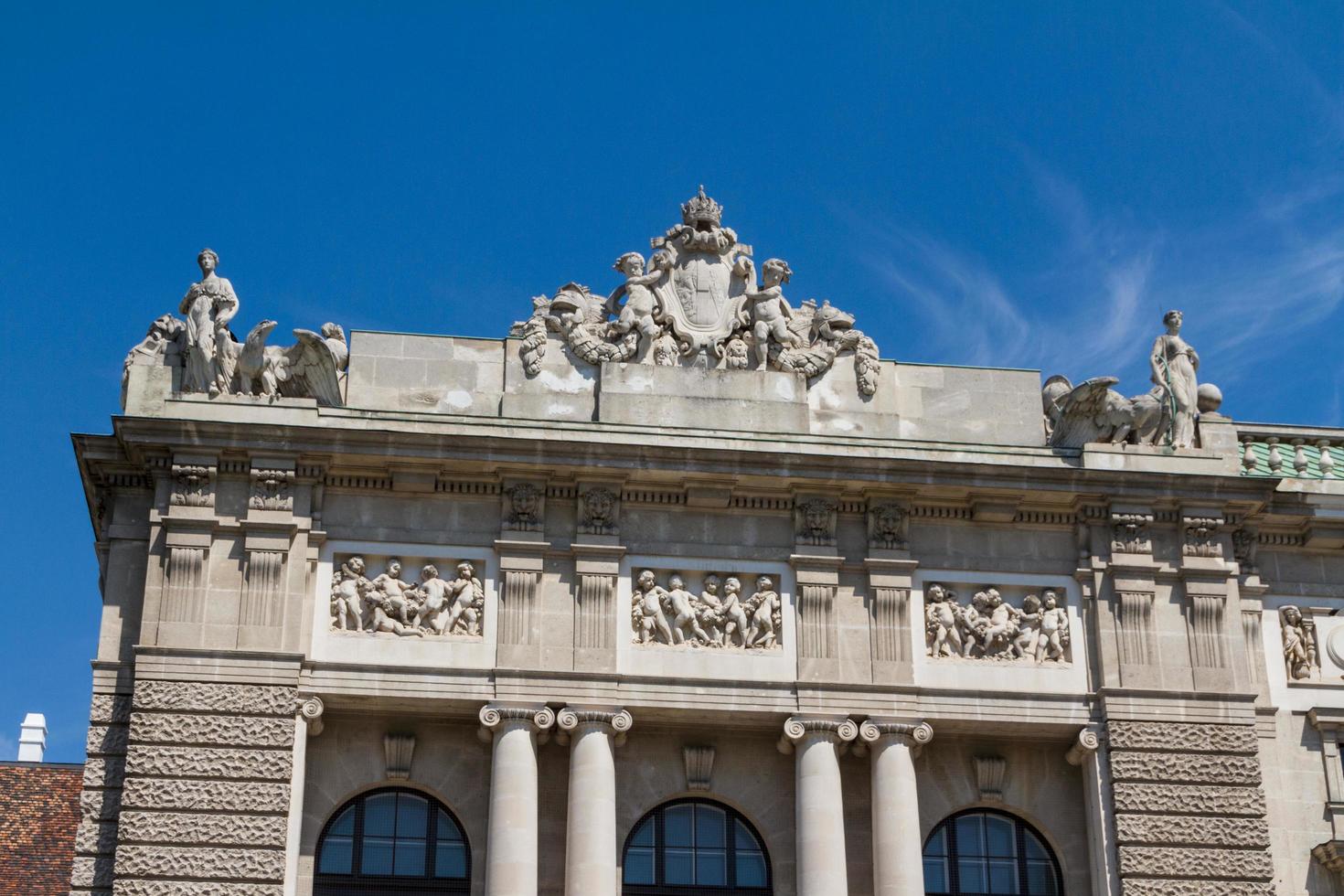 holdenplatz nel complesso di hofburg, vienna, austria foto