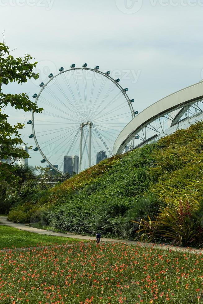 Visualizza di Singapore città orizzonte foto