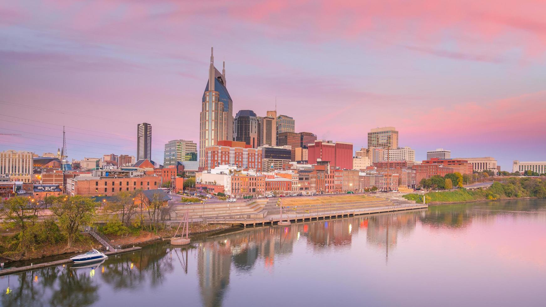 Skyline del centro di Nashville, Tennessee foto