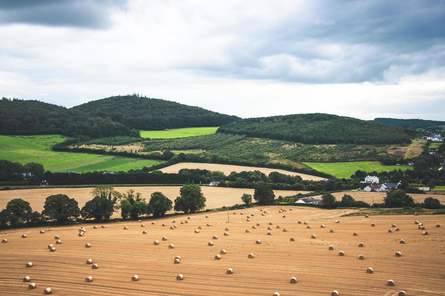 paesaggio di campagna colorato foto