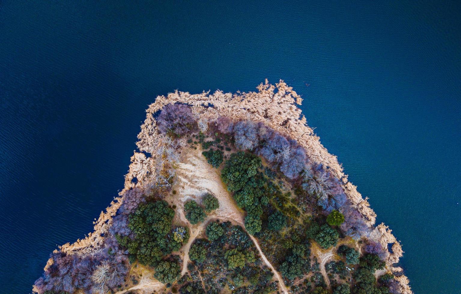 fotografia a volo d'uccello dell'isola foto