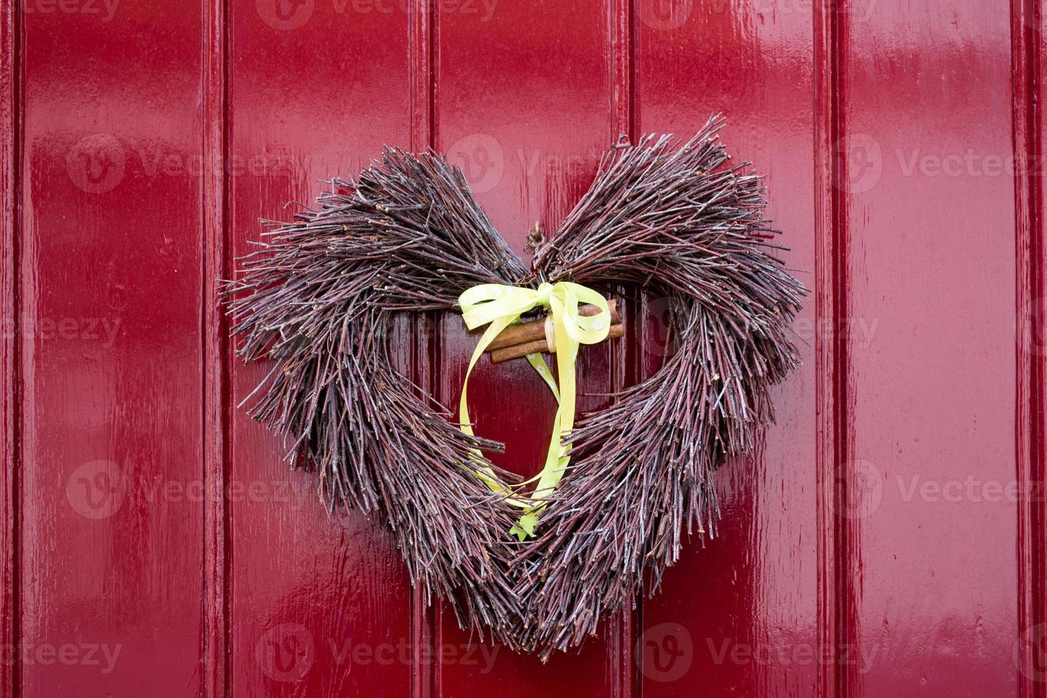 decorazione della porta del cuore foto