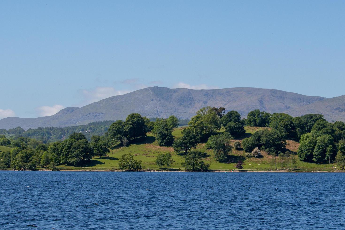 Visualizza attraverso lago windermere foto