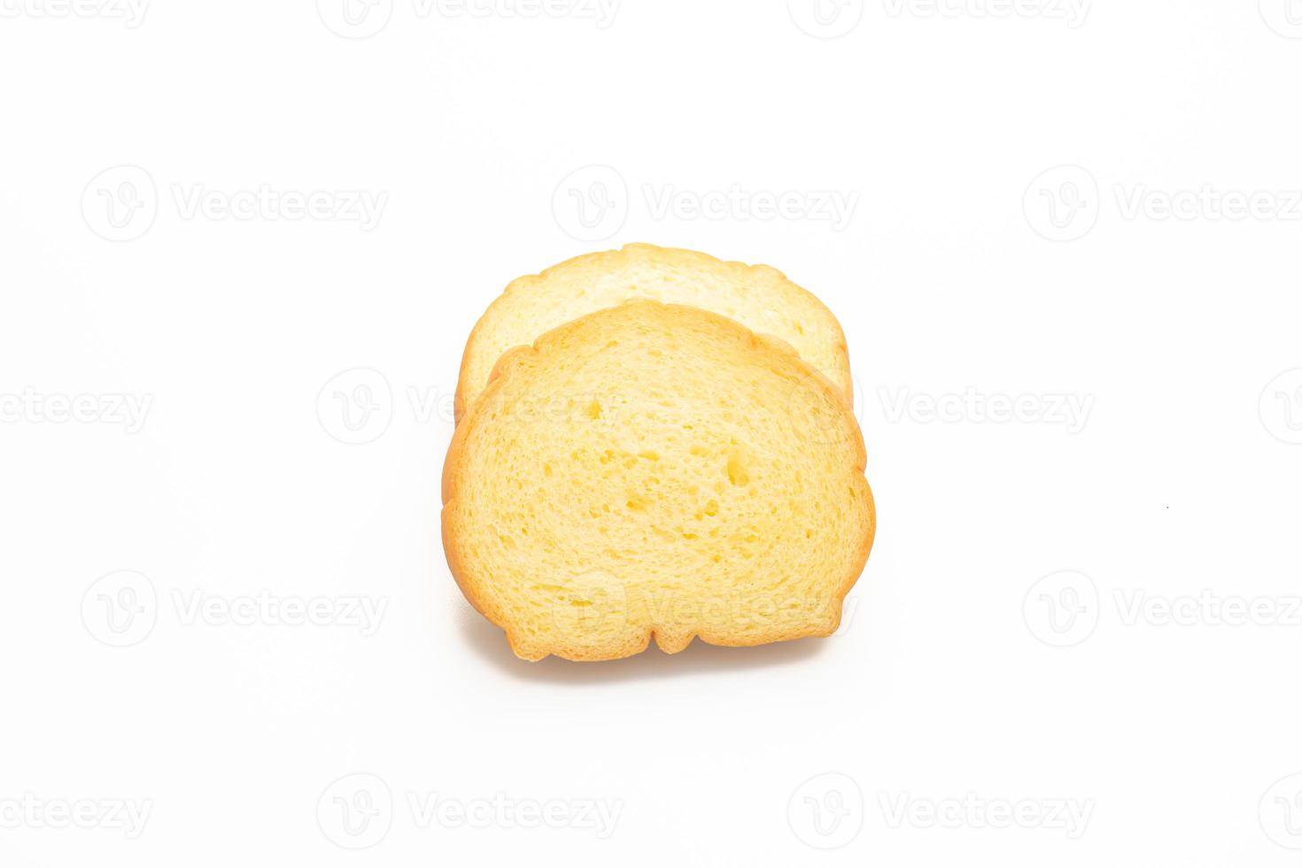 pane di patate affettato su sfondo bianco foto