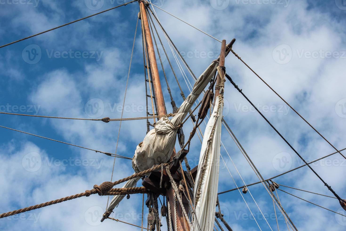 vecchio nave vela nave dettaglio foto