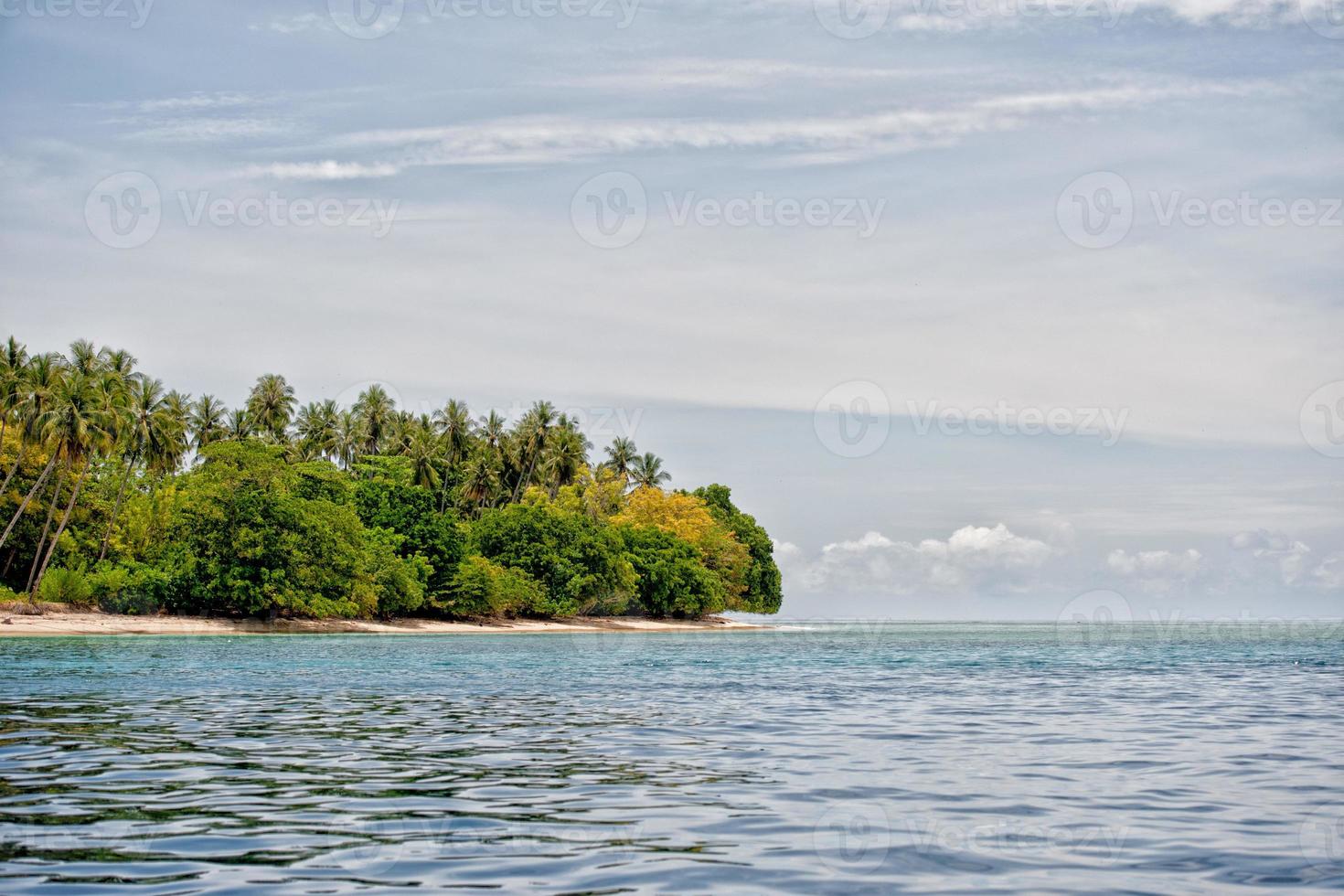 siladen laguna turchese tropicale Paradiso isola foto