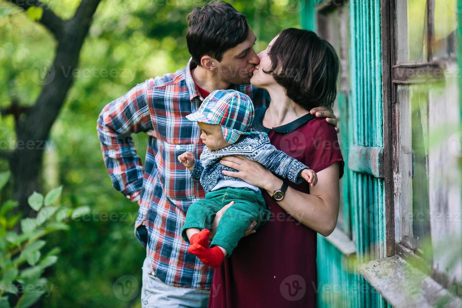 famiglia all'aperto ritratto foto