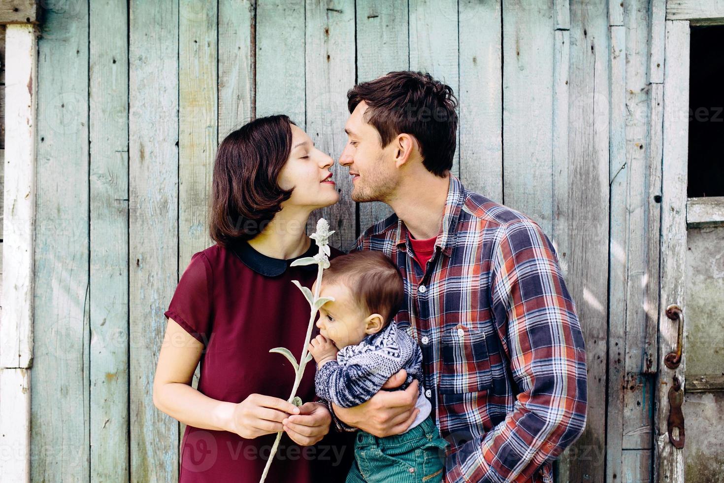 famiglia all'aperto ritratto foto