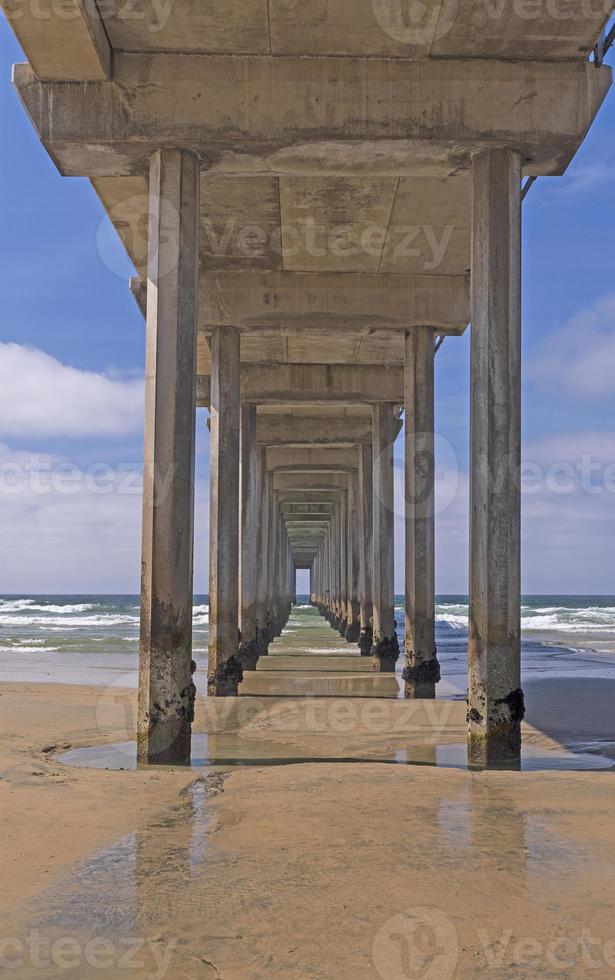 unico Visualizza di un oceano molo foto