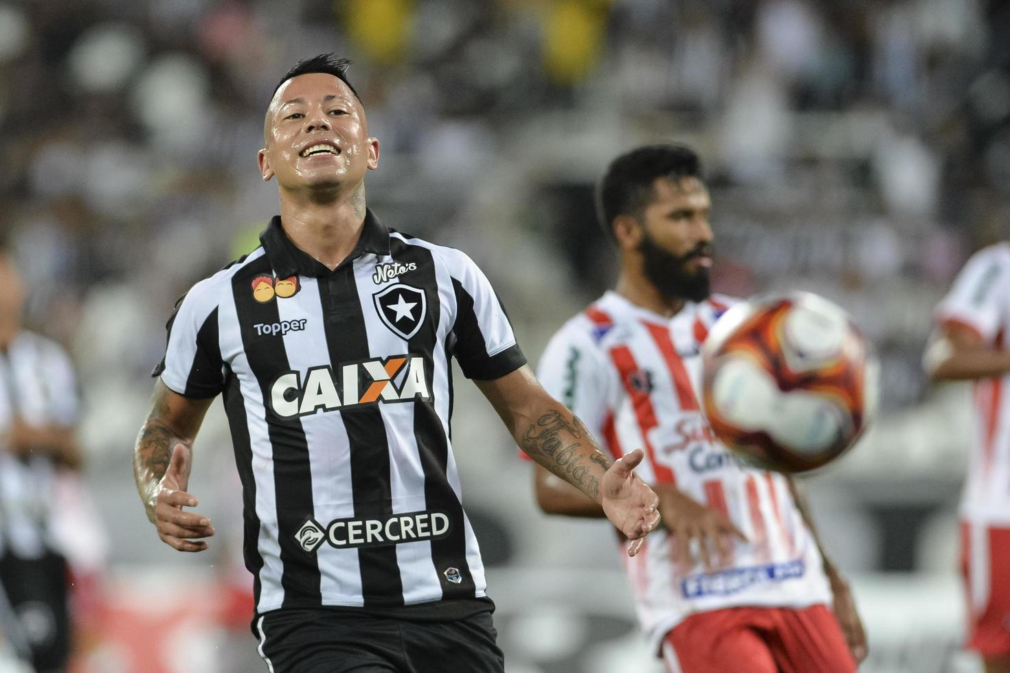 rio, brasile - marzo 06, 2018 - Leo valencia giocatore nel incontro fra bottafogo e bangu di il carioca campionato nel nilton santos stadio foto