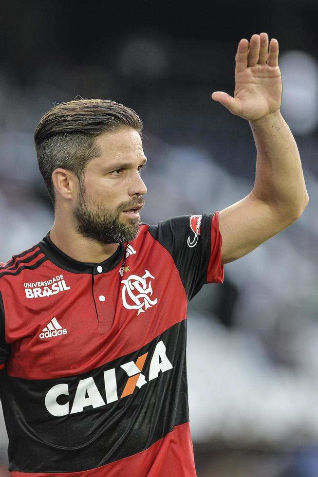 rio, brasile - marzo 03, 2018 - diego giocatore nel incontro fra flamengo e bottafogo di il carioca campionato nel nilton santos stadio foto