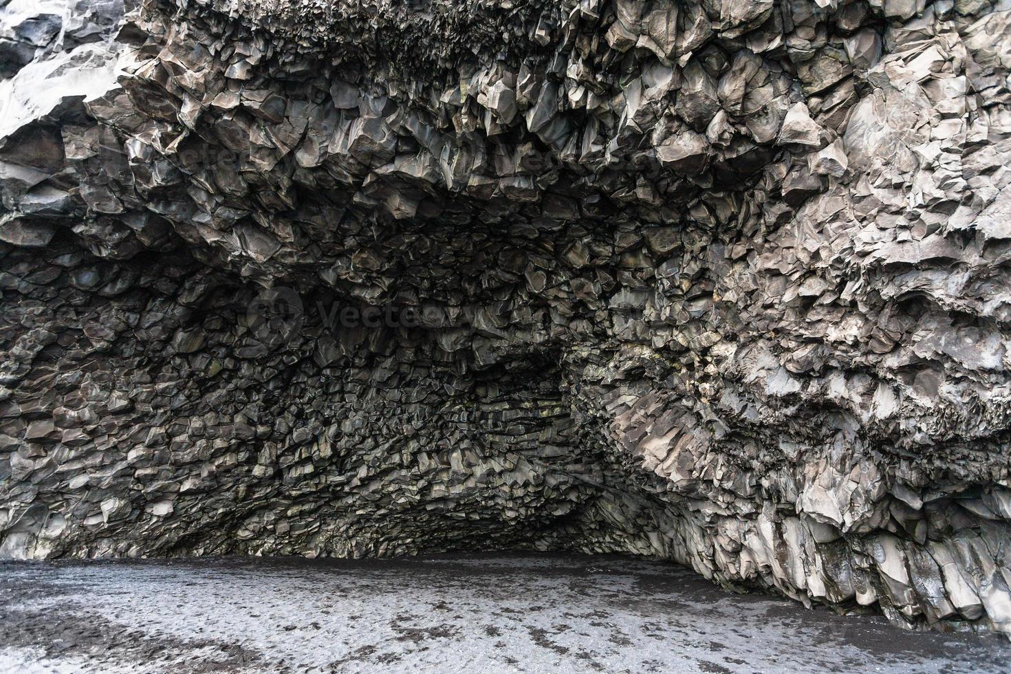 Halsanefshellir grotta nel reynisfjall montare foto