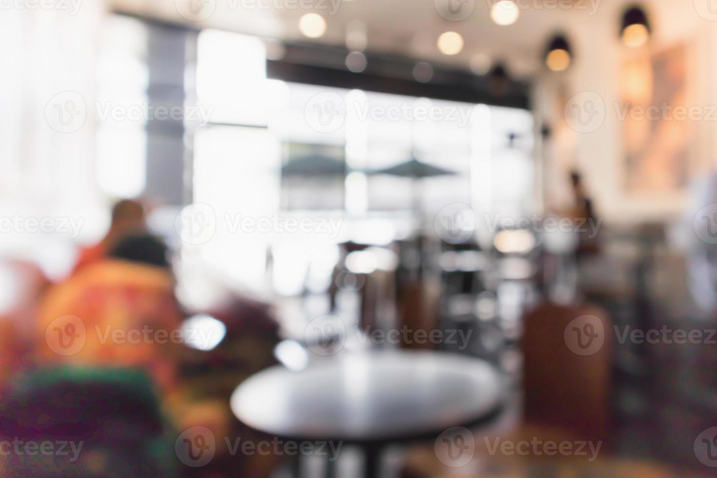 ristorante caffetteria o caffetteria interna con persone astratto sfocato sfocato sfondo foto