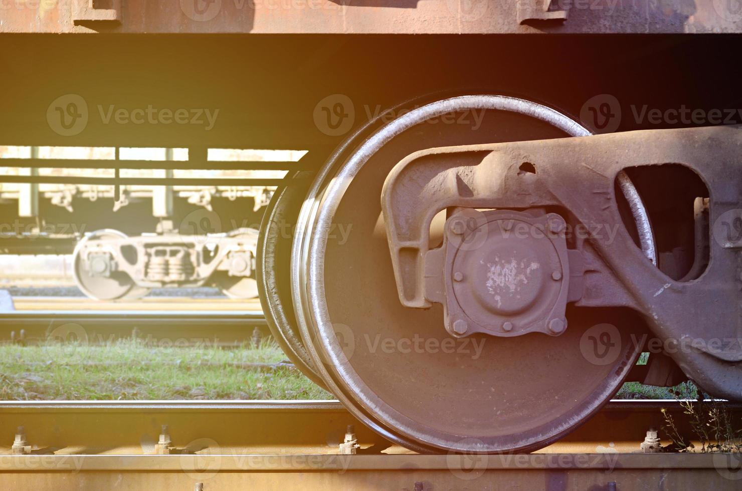 parti di il nolo vagone ferroviario foto