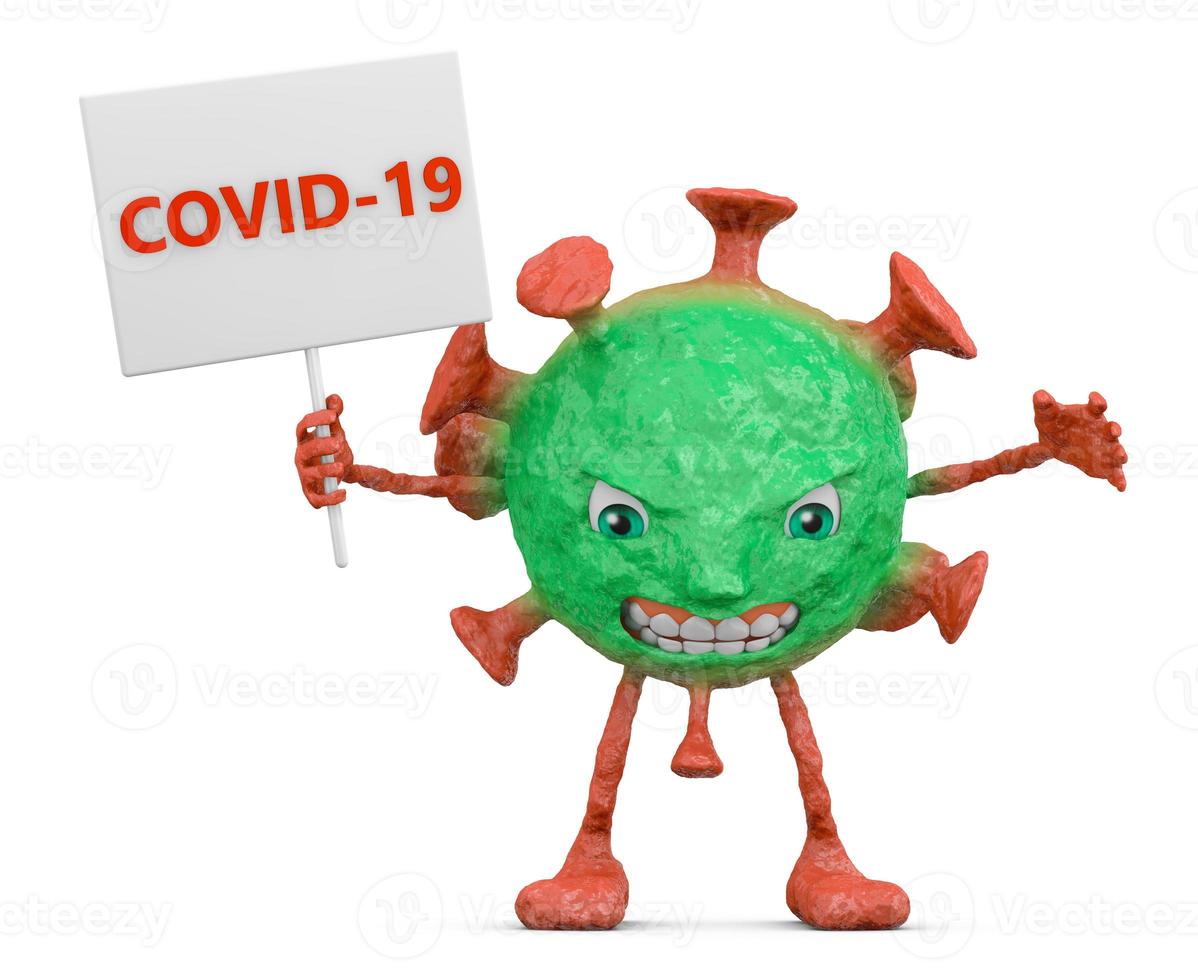 rosso verde il male coronovirus foto