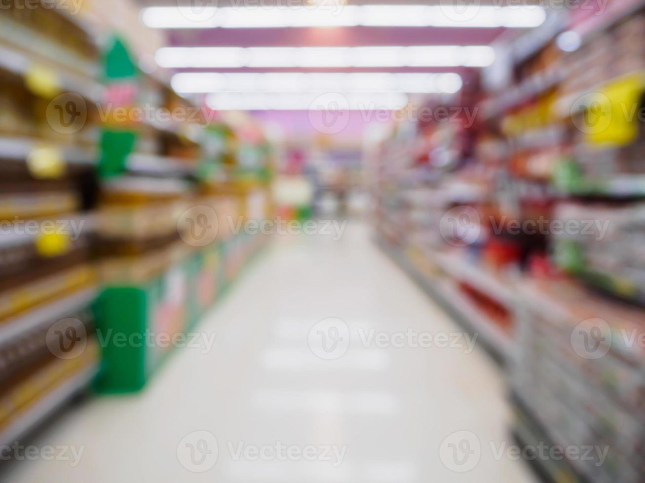 supermercato con sfondo sfocato sfocato astratto foto