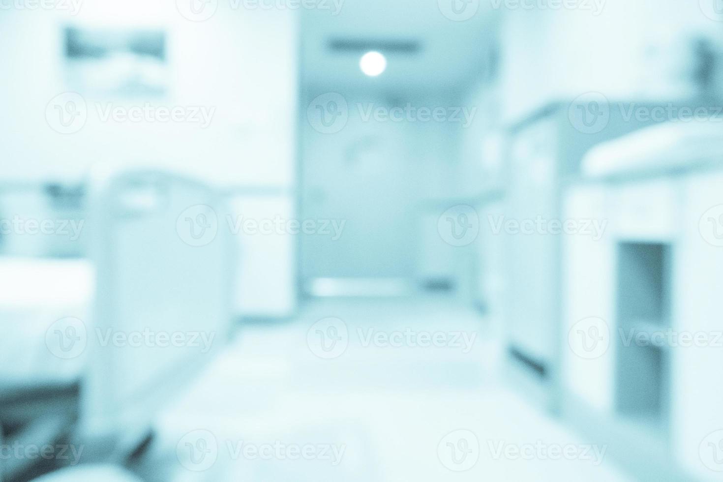 sfocatura astratta interni stanza d'ospedale per lo sfondo foto