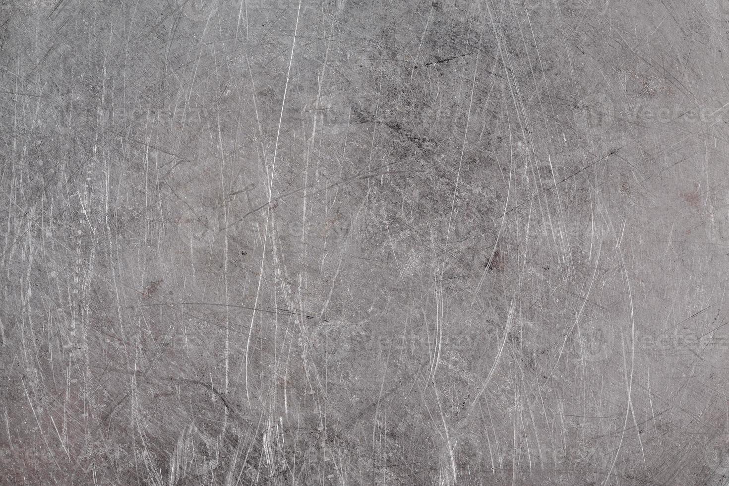 graffiato vero vita vecchio alluminio piatto foglio struttura e pieno telaio sfondo foto