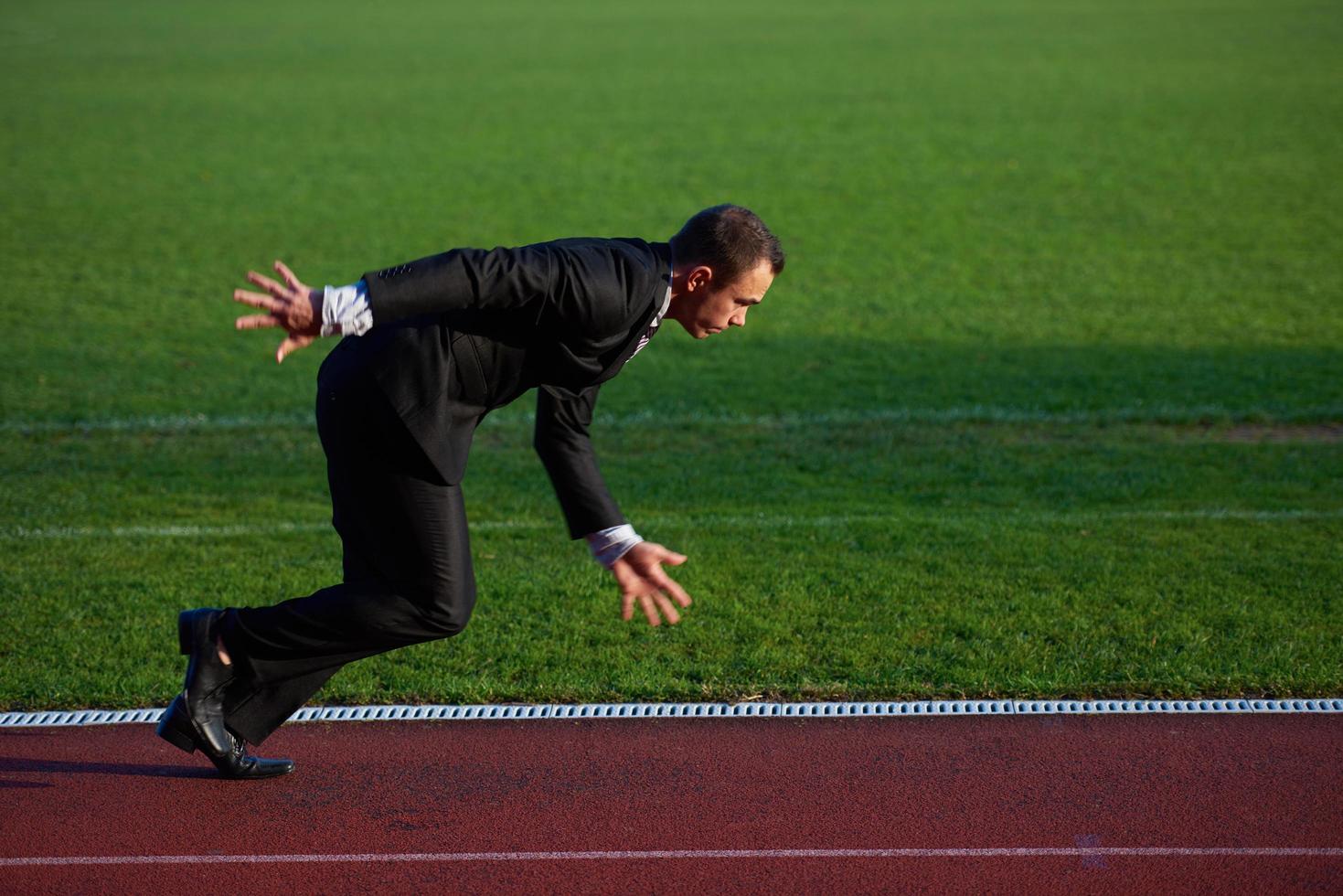 attività commerciale uomo pronto per sprint foto