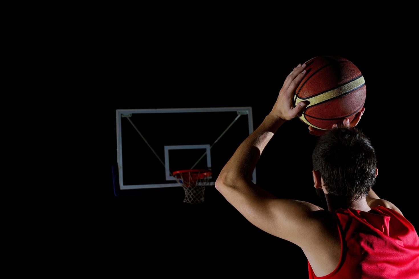 giocatore di basket in azione foto