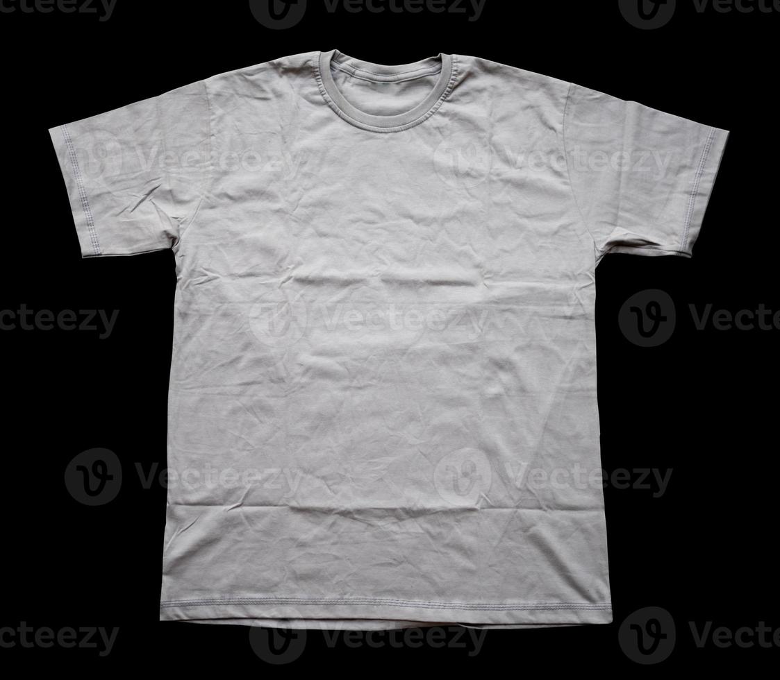 pianura maglietta per mockup modello con pieno davanti Visualizza nel isolato sfondo foto