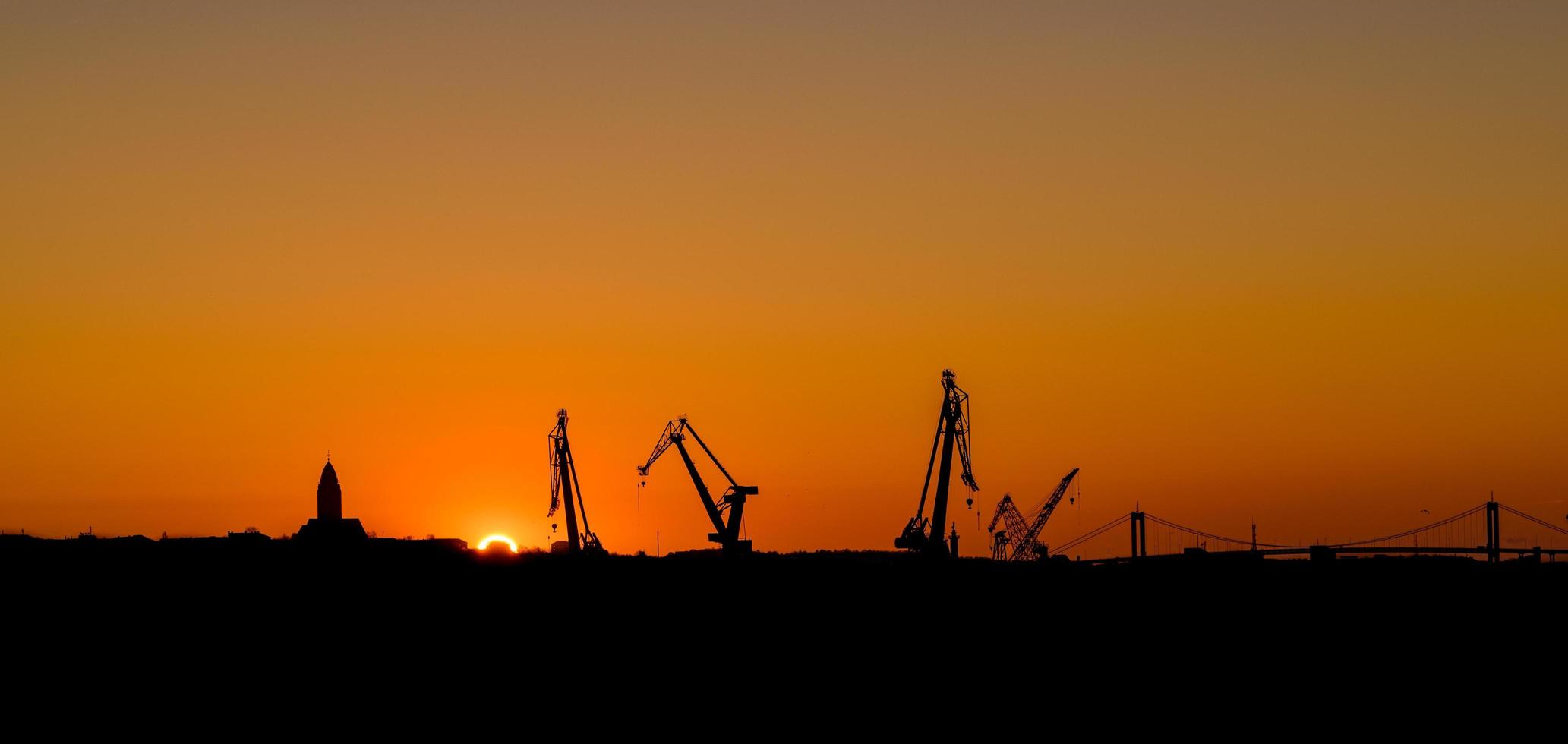 Göteborg, Svezia al tramonto foto