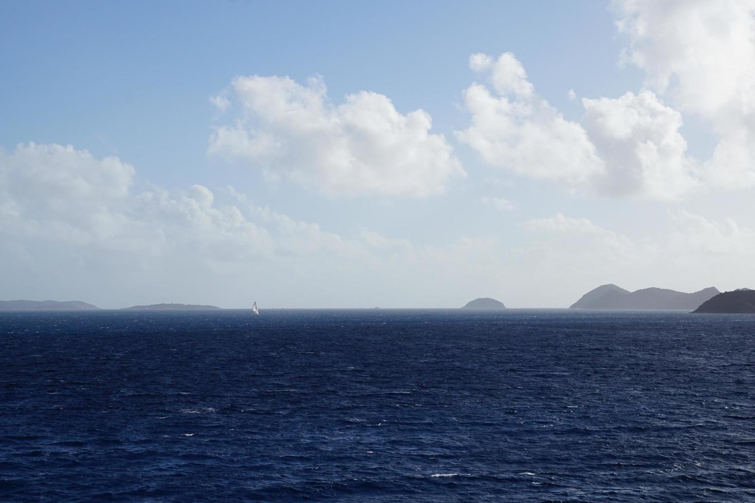 l'oceano atlantico alle isole vergini britanniche foto
