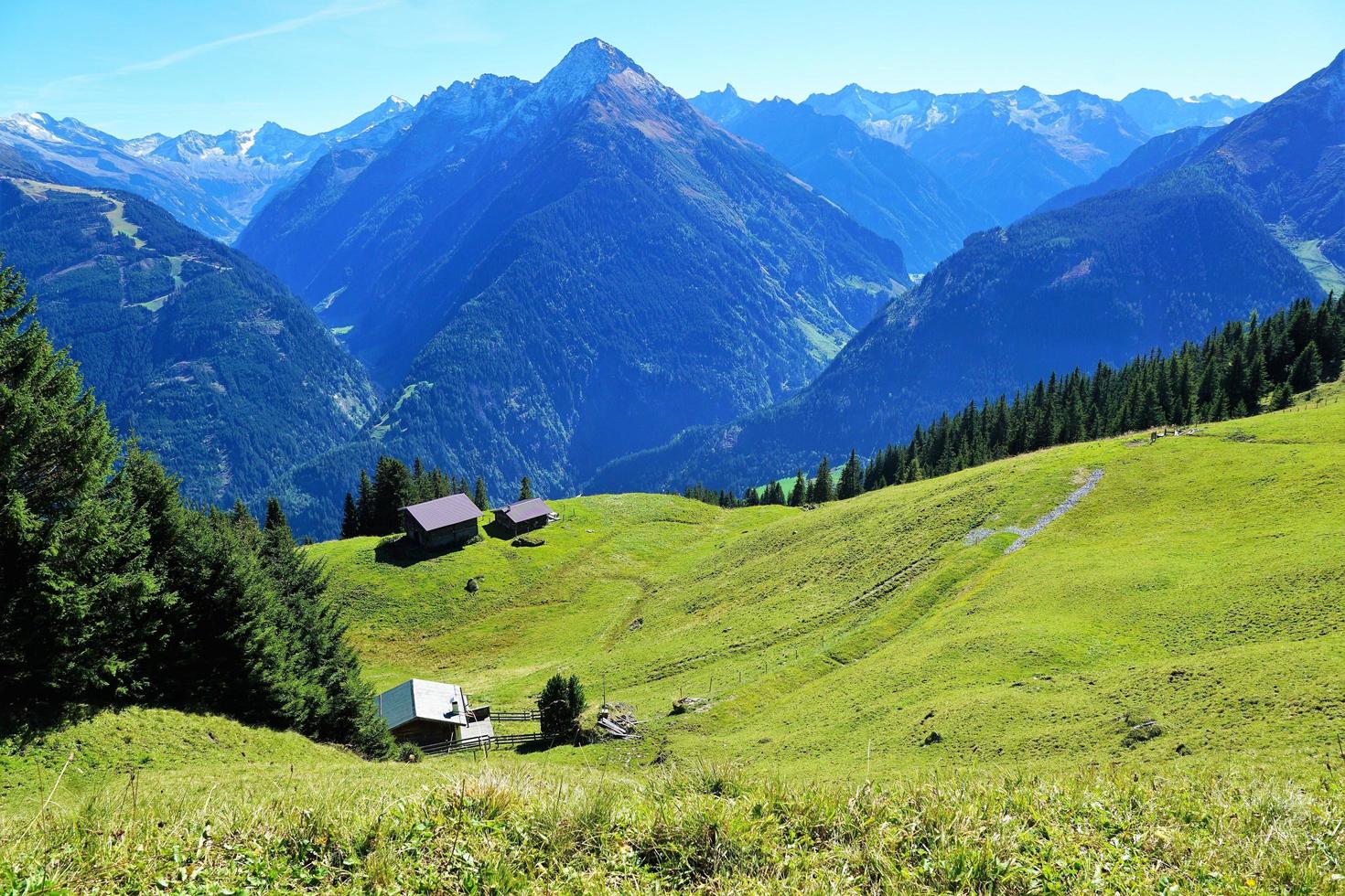 paesaggio estivo nelle alpi foto