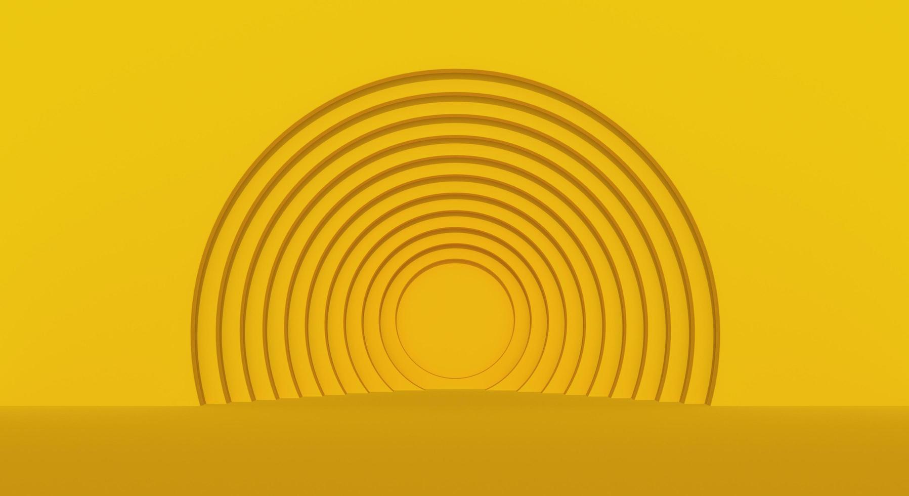 astratto camera cerchi giallo sfondo. foto