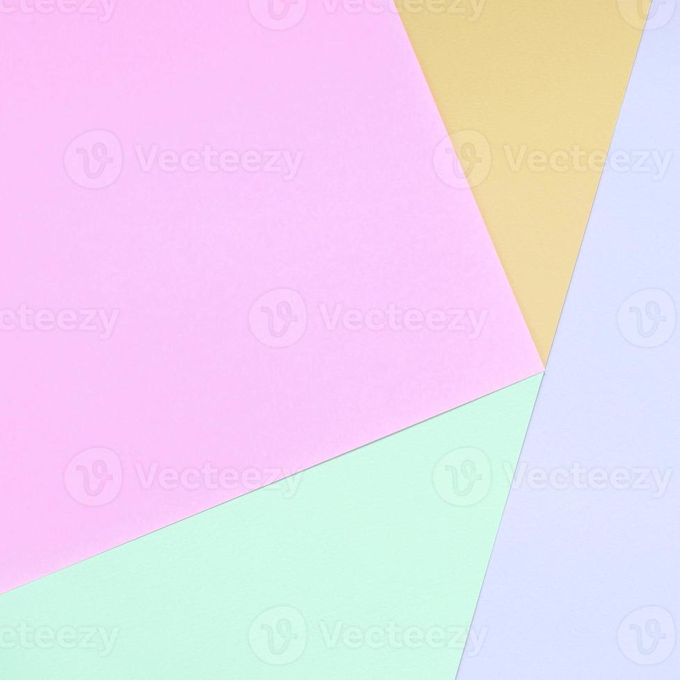 struttura sfondo di moda pastello colori. rosa, Viola, arancia e blu geometrico modello carte. foto