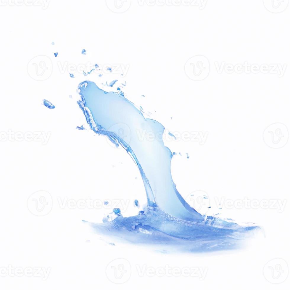 blu acqua spruzzo isolato. foto
