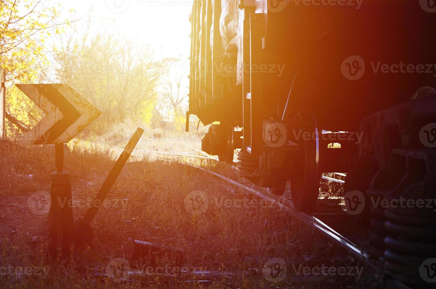 mattina ferrovia paesaggio foto