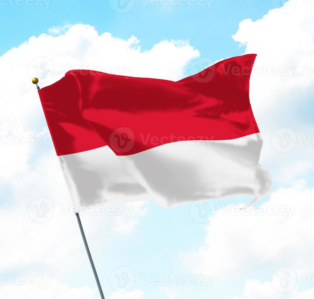 bandiera dell'indonesia foto