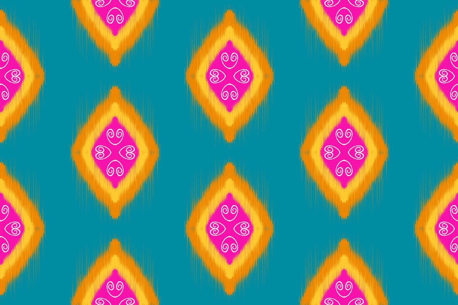 astratto etnico orientale ikat senza soluzione di continuità modello originale design per sfondo tappeto sfondo capi di abbigliamento avvolgere batik tessuto vettore illustrazione moda opera ricamo foto