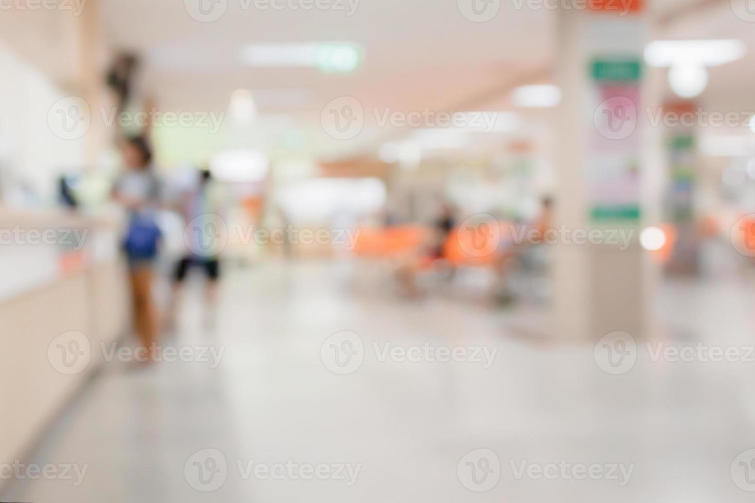 astratto sfocatura ospedale clinica medico interno sfondo foto